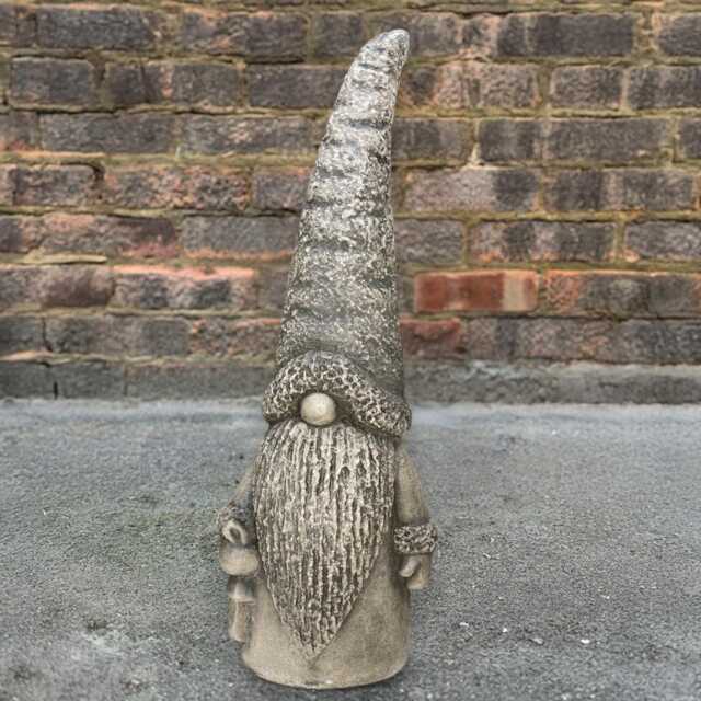 Concrete Gnome Statue Nordic Sculpture Stone Garden Elf Figurine Outdoor Dwarf Decor Handmade Ornament Cement Lover Gift - image 1