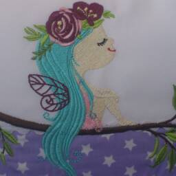Pillow With Desired Name - Fee Purple Stars - thumbnail 4