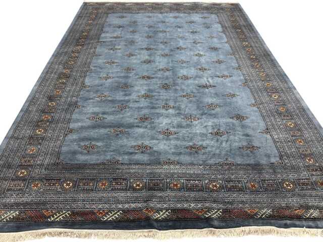8x11 Gray Color 3 Ply Bokhara Rug - 2.00x3.00 Triple Pile Bedroom Turkish Extra Thick Afghan - image 1