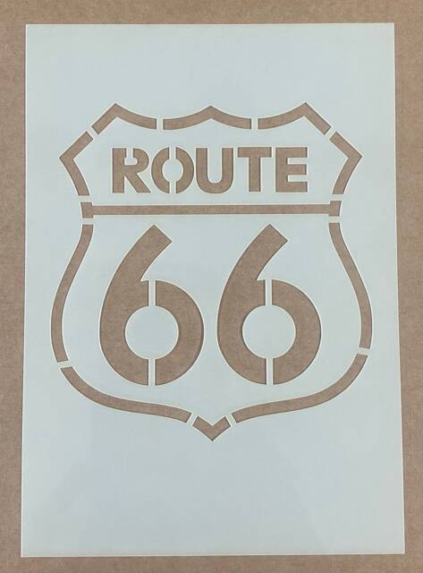 Mylar Stencil, Route 66, Airbrushing, Wall Art, Painting, Craft