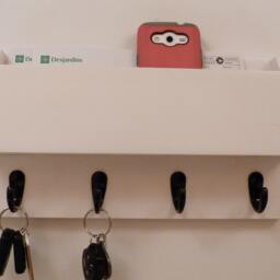 Mail Organizer Wall, Rack, Entryway Organizer, Key Holder, Rustic And - thumbnail 3