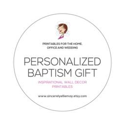 Boy Baptism Gift - I Am His, Wall Art Sign Printable Personalized Name & Date, Great As Custom For Your Teen, Nursery Or Baby 40274 - thumbnail 4