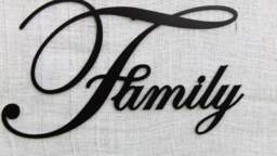 Family Sign, Wall Decor, Gift, Family Home Metal Sign