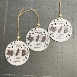 Our First Christmas As A Family Ornament, Custom Baby's Of Three Four Ornament - thumbnail 3