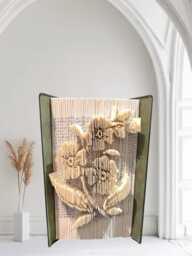Flowers Sculpture Book Art - thumbnail 1