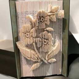 Flowers Sculpture Book Art - thumbnail 3