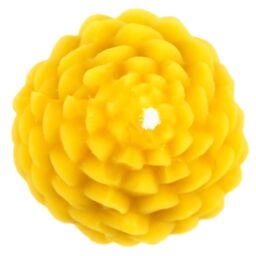 Candle Made Of 100% Beeswax Pine Cones Golden Yellow Handmade Quality Wick From Germany Honey Scent Natural Candle Pure - thumbnail 2