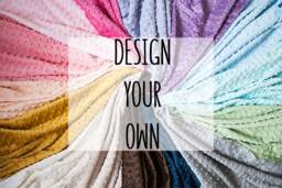 Design Your Own Custom Monogrammed Baby Blanket Or Pillow, Chenille & Minky With Your Toddler's First Name in Colorful Fabrics