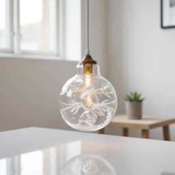 Double Layer Bubble Clear Pendant Light For Kitchen Island - thumbnail 2