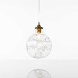 Double Layer Bubble Clear Pendant Light For Kitchen Island - thumbnail 3