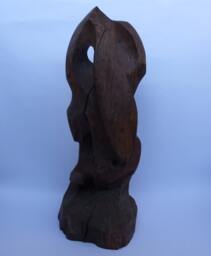 Wooden Sculpture, Woodworking, Wood Art, Woodcraft, Home Decor, Statue, Dark Color Handmade - thumbnail 1