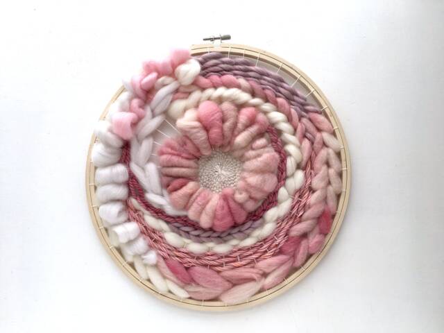 Clearance - Blossom Large Circular Hand Woven Wall Hanging - image 1