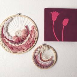 Clearance - Blossom Large Circular Hand Woven Wall Hanging - thumbnail 3