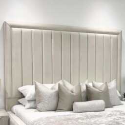 Apollo Plush Velvet Wall Mounted Headboard - Modern Bedroom - thumbnail 2