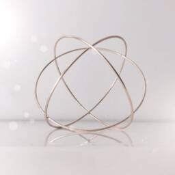 Metallic Gold Home Decor Geometric Sculpture - Living Room - thumbnail 2