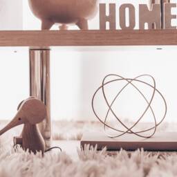 Metallic Gold Home Decor Geometric Sculpture - Living Room - thumbnail 3
