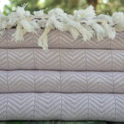 "Lilac Blanket, Bed Cover, Turkish Towel, Throw Blanket, Large Blanket, Sofa Cover, Bed Rug, 200cmx225cm, Turkish Pestemal, Throw, 79""x89" - thumbnail 3