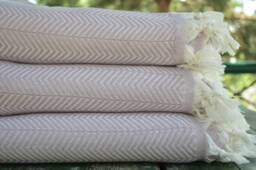 "Lilac Blanket, Bed Cover, Turkish Towel, Throw Blanket, Large Blanket, Sofa Cover, Bed Rug, 200cmx225cm, Turkish Pestemal, Throw, 79""x89" - thumbnail 1