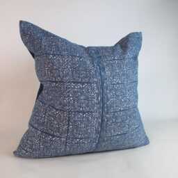 Mud Cloth Pillows Authentic Batik Throw Cushion For Living Room Sofa Navy Blue Decorative Hmong Fabric - thumbnail 2