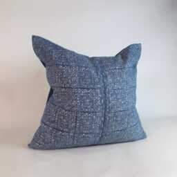 Mud Cloth Pillows Authentic Batik Throw Cushion For Living Room Sofa Navy Blue Decorative Hmong Fabric - thumbnail 3