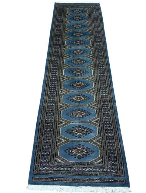 2.3x9 Gray Color Bokhara Rug - Runner Hallway Luxury Bukhara Fine Quality Woolen Afghan - image 1