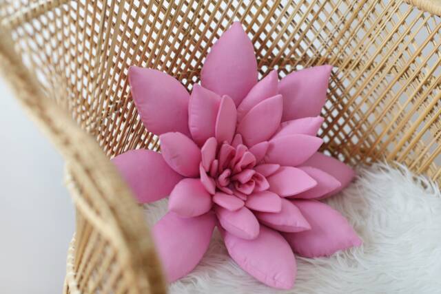 Hot Pink Succulent Pillow Boho Nursery & Home Decor - image 1