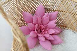 Hot Pink Succulent Pillow Boho Nursery & Home Decor - thumbnail 1