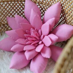 Hot Pink Succulent Pillow Boho Nursery & Home Decor - thumbnail 3