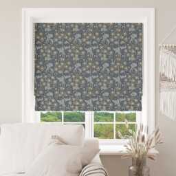 Custom Made To Measure Roman Blind Shade William Morris Orchid Bluebell Hand Crafted - thumbnail 1