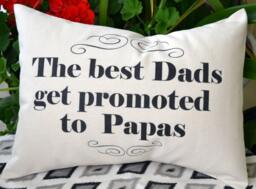 Grandparent Gift, Fathers Day, Pregnancy Reveal, Personalized Pillow, Grandparent Gift Idea, Mother's Day - thumbnail 1