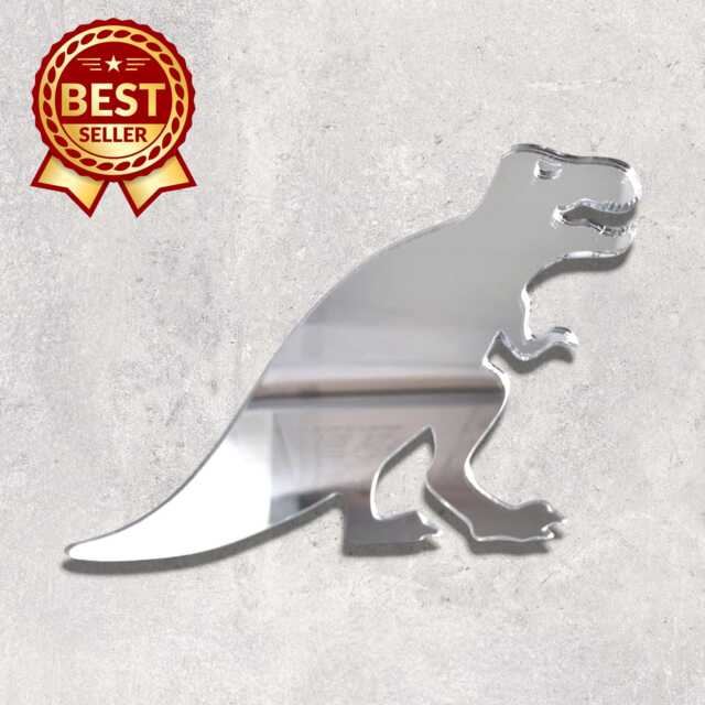 T Rex Acrylic Mirror Wall Art Dinosaur Decor - image 1