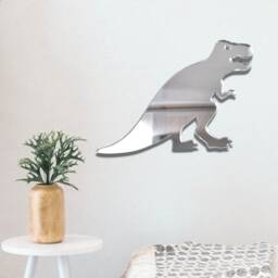 T Rex Acrylic Mirror Wall Art Dinosaur Decor - thumbnail 3