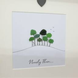 Nearly There/Home Trees - Cornish Pebble Art Picture Cookworthy Knapp - thumbnail 2