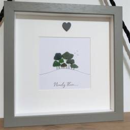 Nearly There/Home Trees - Cornish Pebble Art Picture Cookworthy Knapp - thumbnail 3