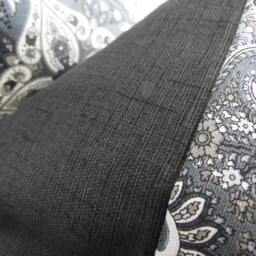 Pillow Covers. Black Paisley.grey Cover.paisely.slip Covers.home Decor.black & Grey Decor Pillows - thumbnail 2