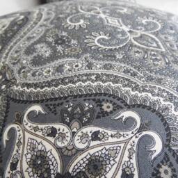 Pillow Covers. Black Paisley.grey Cover.paisely.slip Covers.home Decor.black & Grey Decor Pillows - thumbnail 3
