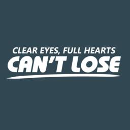 Decal Clear Eyes Full Hearts Can't Lose 03 Sports Vinyl Wall Quote Decal Sticker - thumbnail 1
