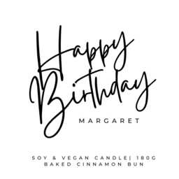 Gift Candle Birthday For Her Soy Vegan Boxed Ready Box Personalised Label Scents+ Perfect - thumbnail 4