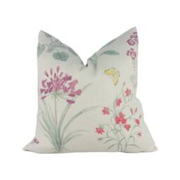 Sanderson - Harebells & Violets Peony/Bayleaf Stunning Designer Cushion Cover Home D??cor Throw Pillow - thumbnail 1