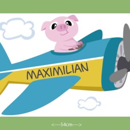 "Wall Sticker ""Airplane" - thumbnail 3