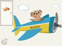 "Wall Sticker ""Airplane" - thumbnail 1