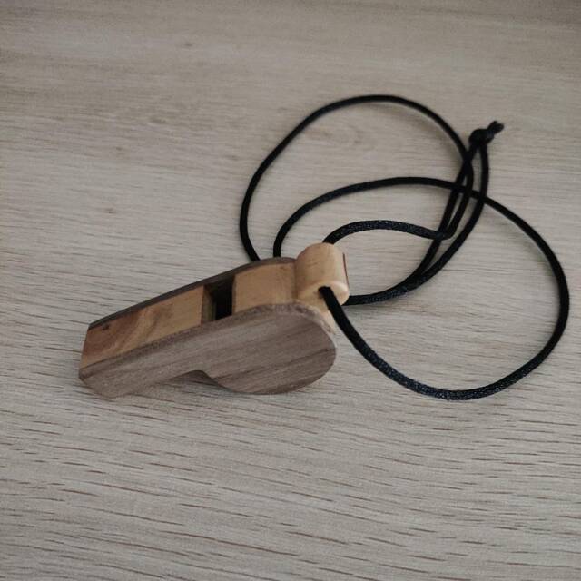 Wooden Whistles in Different Wood Species Fir, Alder, Walnut, Chestnut, Ash Musical Toy, Customizable Model, Waxed Finish - image 1