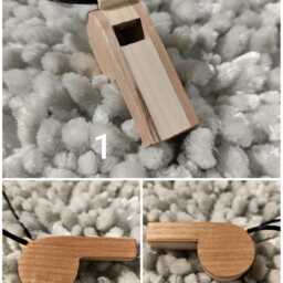 Wooden Whistles in Different Wood Species Fir, Alder, Walnut, Chestnut, Ash Musical Toy, Customizable Model, Waxed Finish - thumbnail 3