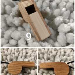 Wooden Whistles in Different Wood Species Fir, Alder, Walnut, Chestnut, Ash Musical Toy, Customizable Model, Waxed Finish - thumbnail 4