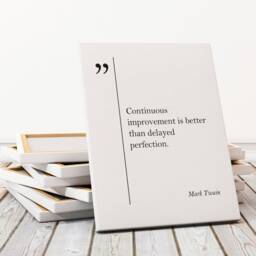 Mark Twain Quote Canvas Art Motivational Wall Poster Businessman Gift Graduation Inspirational Print - thumbnail 3