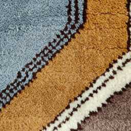 Handmade Multicolor Wool Moroccan Rug, Geometric Design, Custom Size - thumbnail 2