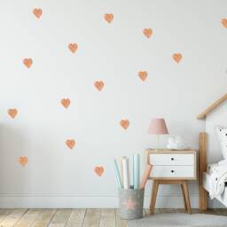 Rustic Heart Wall Stickers Boho Nursery Decor - thumbnail 2