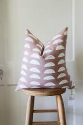 Blush Bohemian Throw Pillow Cover - Boho Chic Home Decor - thumbnail 1
