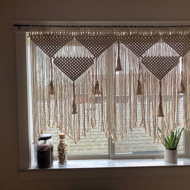 Large Macrame Wall Hanging, Queen Headboard Decor - image 1