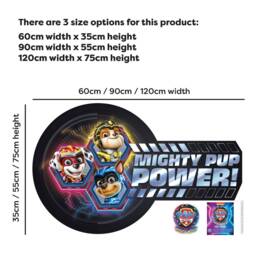 Paw Patrol Wall Sticker - The Mighty Movie Pup Power Decal - thumbnail 2